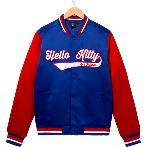 NEW Hello Kitty and Friends Blue Bomber Jacket Adult size XL - NWT - Picture 1 of 4